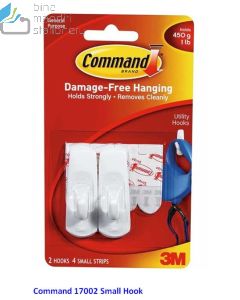 Contoh perlengkapan Kantor Command 17002 Small Utility Hooks Pengait Kecil Dinding Serbaguna dan gambarnya