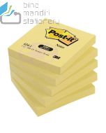 Contoh Alat Perlengkapan Kantor merk 3M Post-it , Gambar Produk 3M Post-it 654-5CY Sticky Note Canary Yellow 76x76mm 500 sheets harga 53500 di Toko Peralatan Sekolah Murah