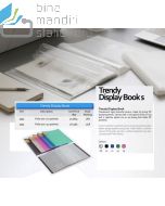 Foto Bantex 3393 Trendy Display Book F4 20's Map Plastik Dokumen merek Bantex