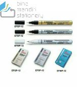 Katalog brosur gambar peralatan Spidol Paint Marker seperti Snowman EFGP Extra Fine Point Gold Marker Spidol Tinta Emas Permanent